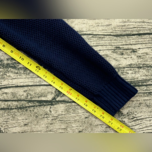 IZOD 1/4 Zip Pullover Knit Mock Neck Sweater, Winter Holiday, Men's Size Large - Picture 8 of 11